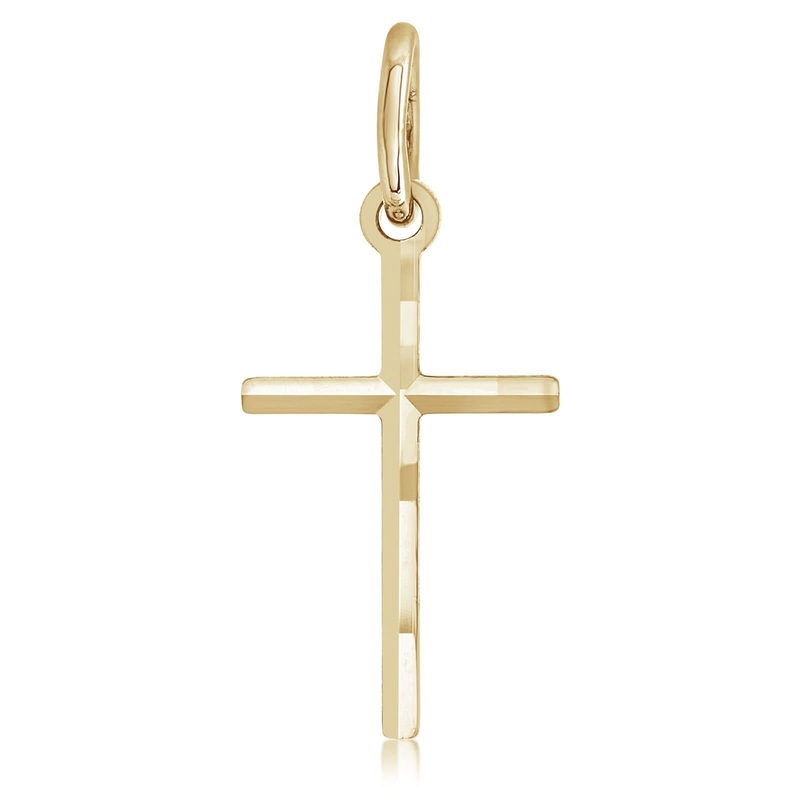Beveled Cross Pendant