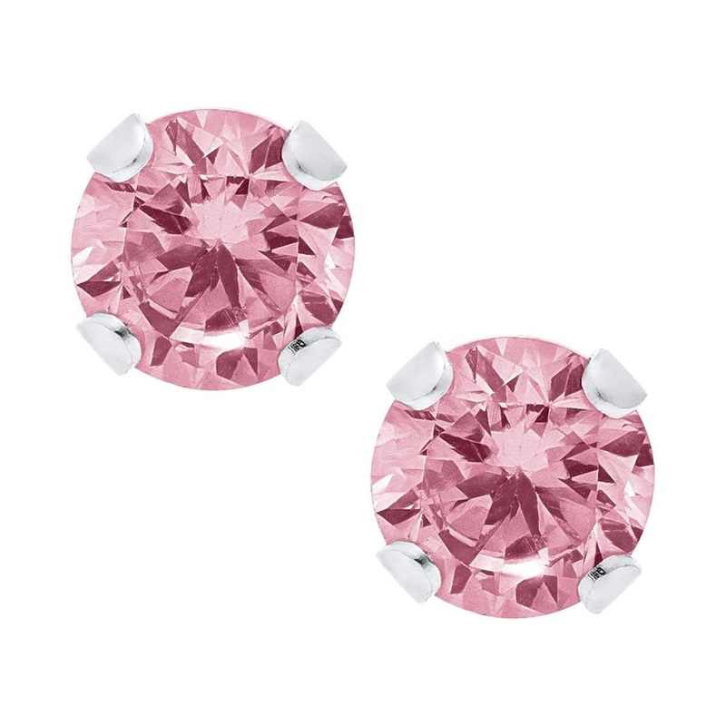 Children's Pink Stud Earrings