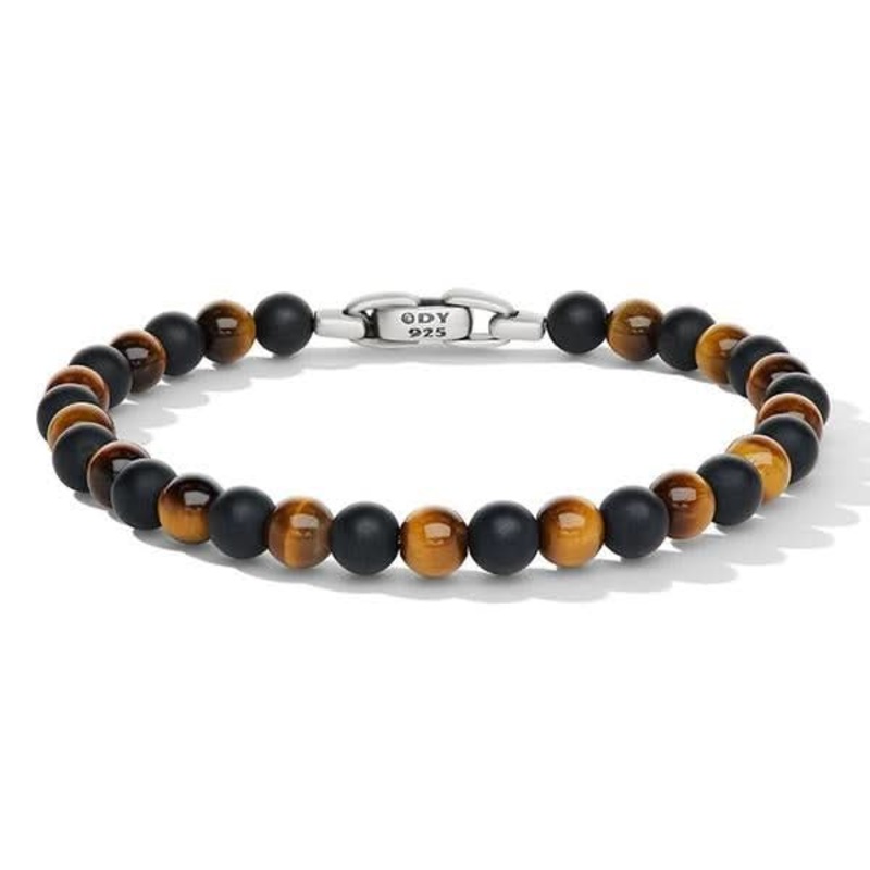 DAVID YURMAN Spiritual Beads Bracelet with Black Onyx and Tiger's Eye