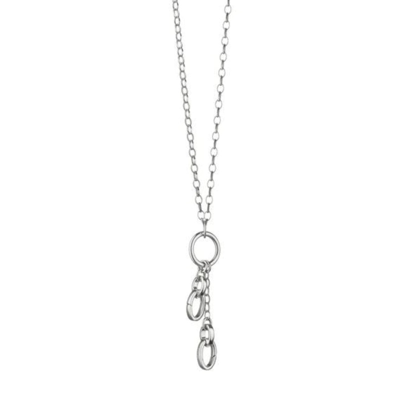 "Design Your Own" 22" Short Charm Chain 2 Charm Stations Necklace