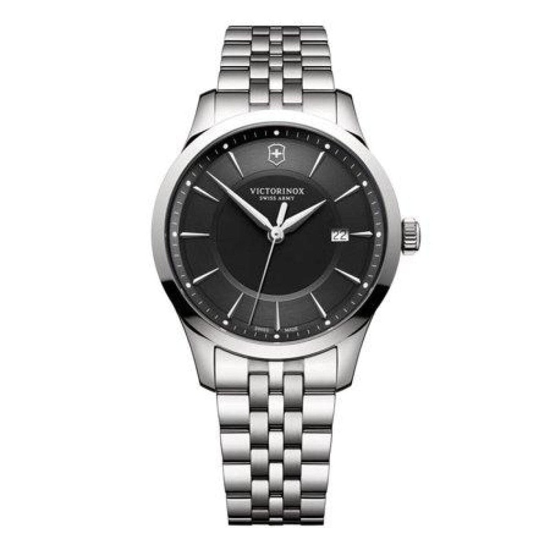 Victorinox Swiss Army Alliance Black Dial Stainless Steel Watch
