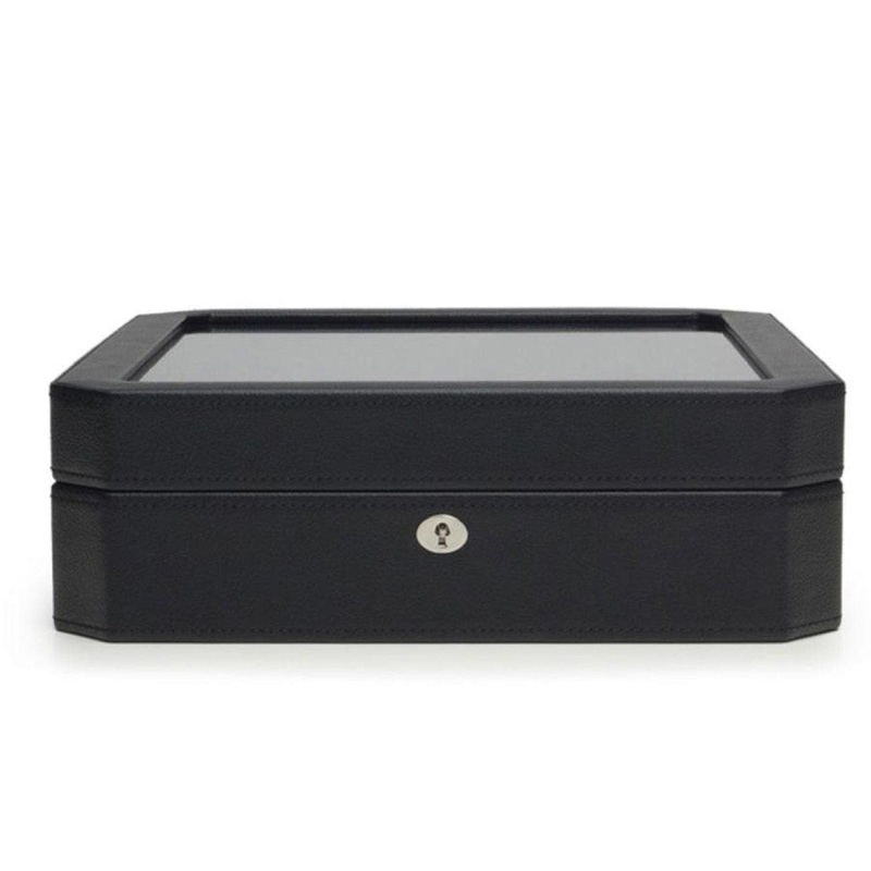 WINDSOR 10 PIECE WATCH BOX - Black