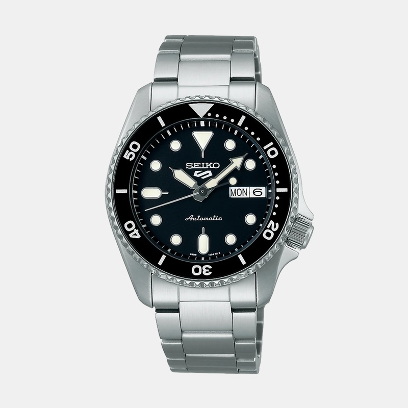 5 Sports SKX Men Automatic Black Dial Analog Stainless Steel Watch SRPK29K1