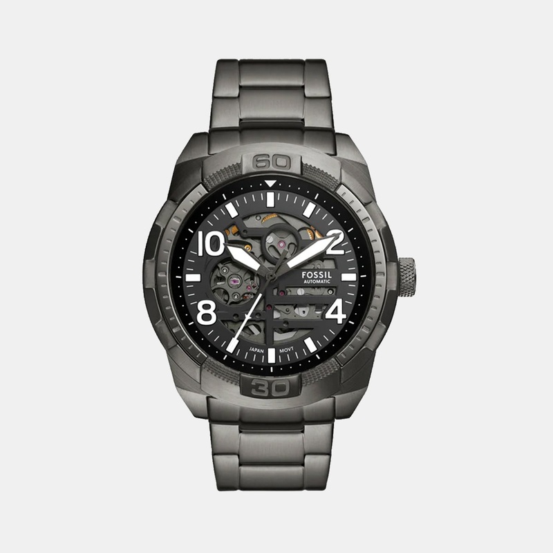 Bronson Men Automatic Black Dial Analog Stainless Steel Watch ME3255