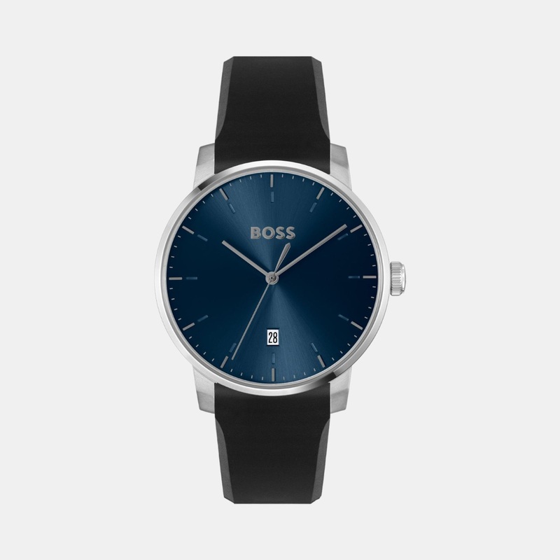 Men Quartz Blue Dial Analog Silicone Watch 1514131