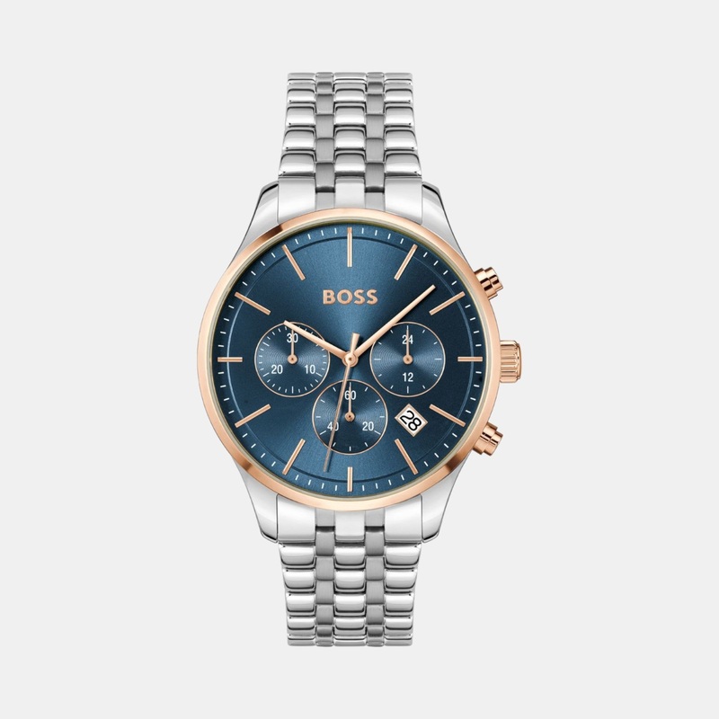 Men Quartz Blue Dial Chronograph Stainless Steel Watch 1514158