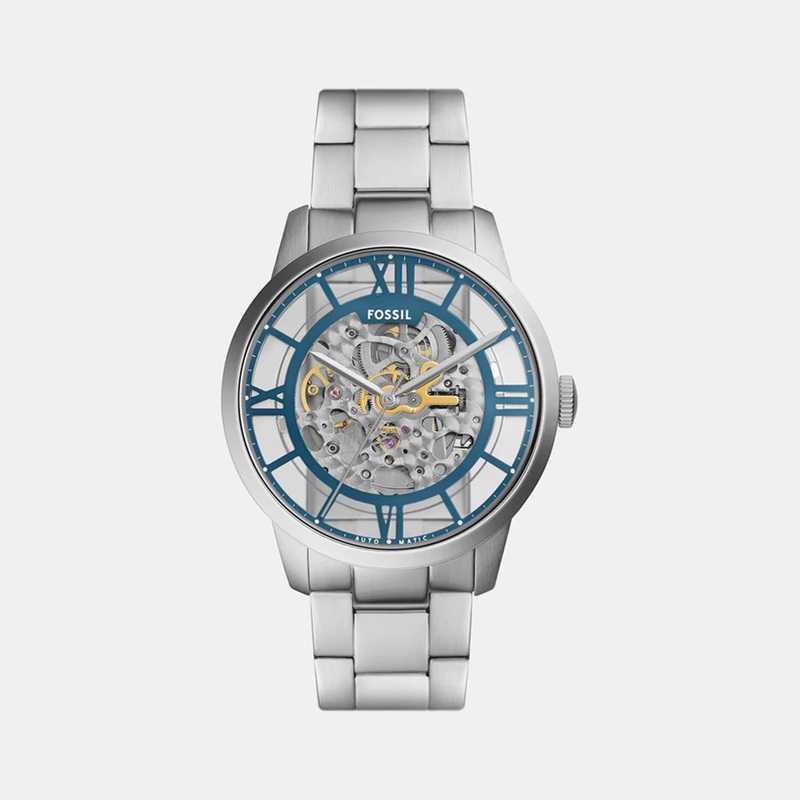 Townsman Men Automatic Blue Dial Analog Stainless Steel Watch ME3260