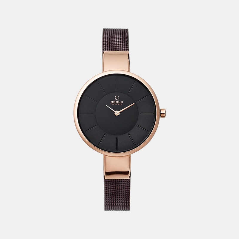Women's Brown Analog Stainless Steel Watch V149LXVNMN