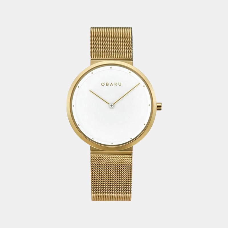 Women's White Analog Stainless Steel Watch V230LXGWMG