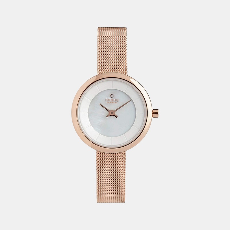 Women White Analog Stainless Steel Watch V146LXVWMV