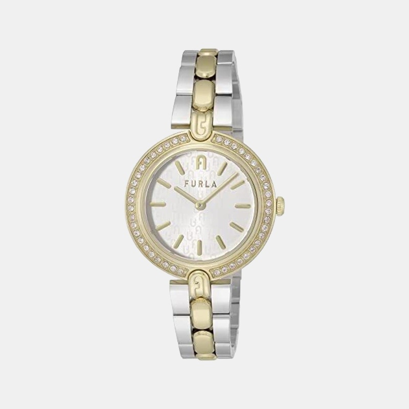 Women White Analog Stainless Steel Watch WW00002009L4