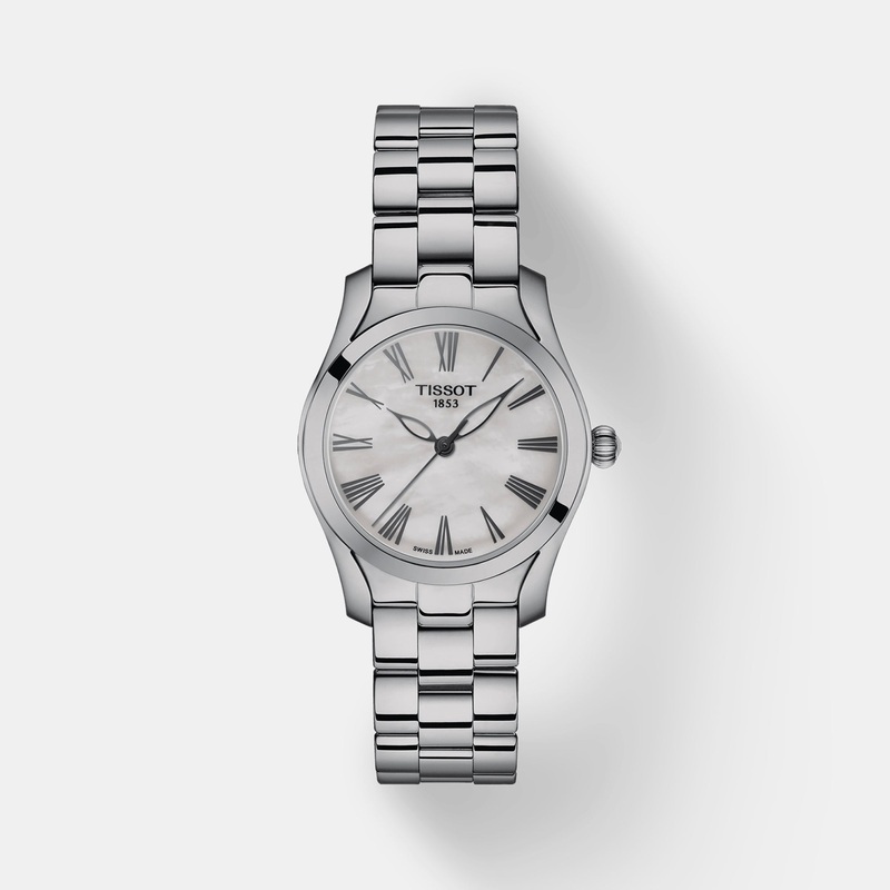 T-Wave Women's Mother Of Pearl Analog Stainless Steel Watch T1122101111300