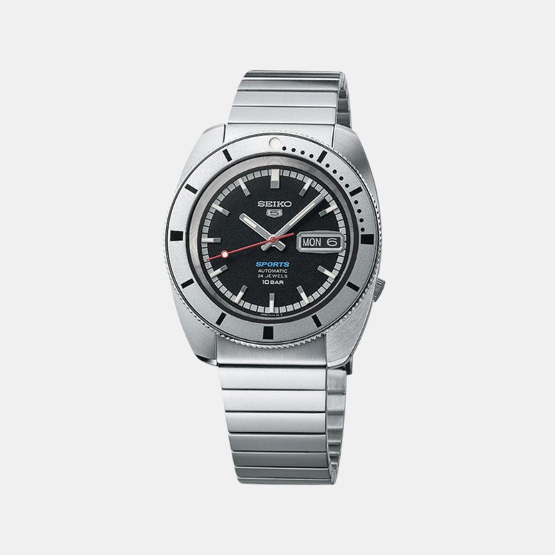 5 Sports Pepper Black 1968 Recreation Limited Edition Men Automatic Black Dial Analog Stainless Steel Watch SRPL05K1