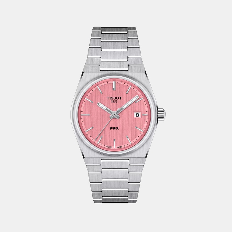 PRX Unisex Analog Pink Dial Quartz Stainless Steel Watch T1372101133100