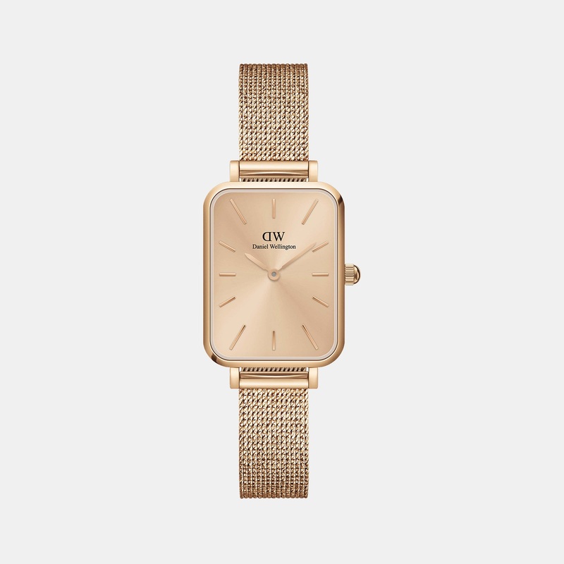 Quadro Women's Rose Gold Analog Stainless Steel Watch DW00100484