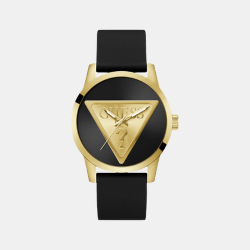 Trend Men Quartz Black Dial Analog Silicone Watch GW0781G4
