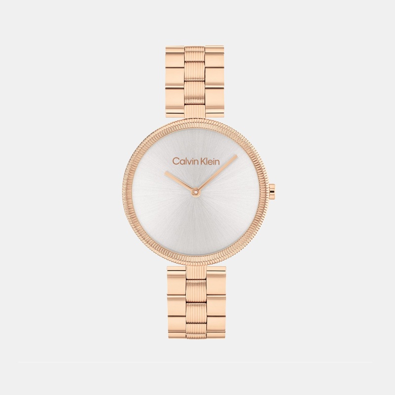 Women Quartz Grey Dial Analog Stainless Steel Watch 25100013