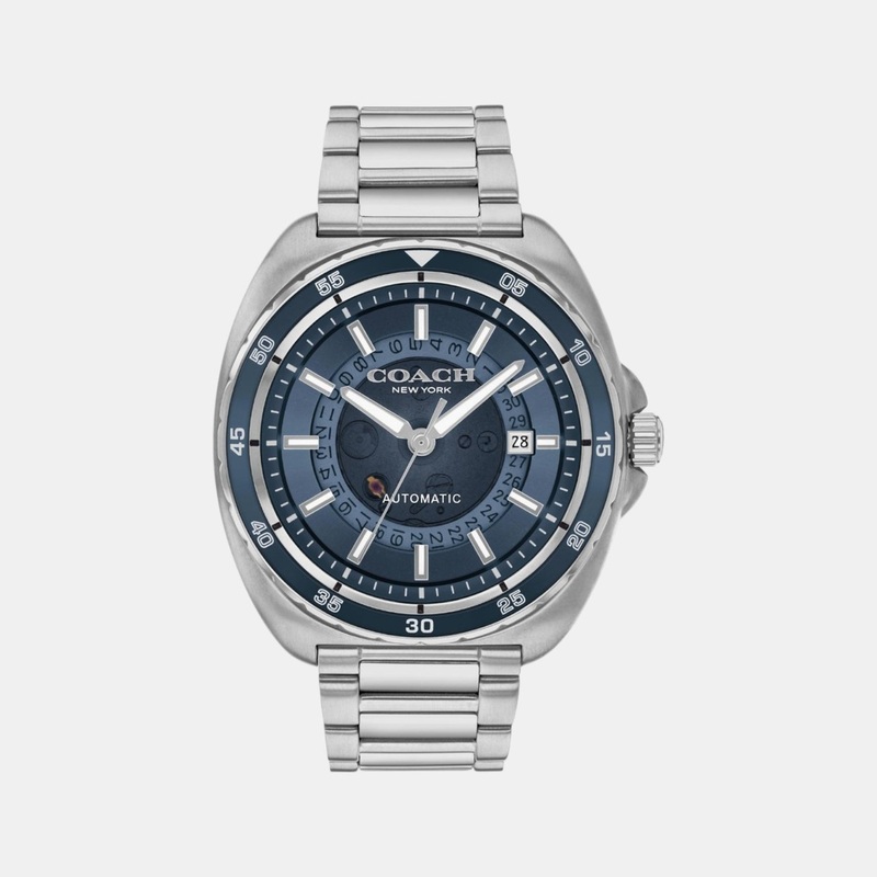 Charter Men Automatic Blue Dial Analog Stainless Steel Watch 14602711