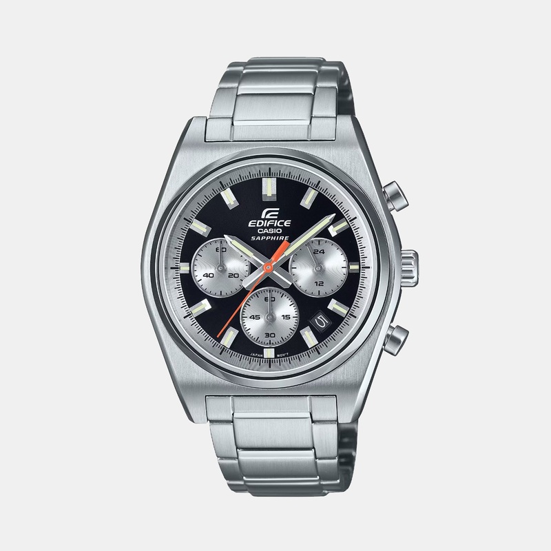 Edifice Men Quartz Black Dial Chronograph Stainless Steel Watch EFB-730D-1AVUDF ED633