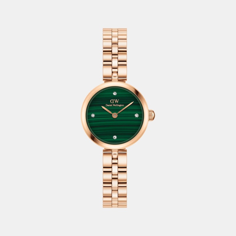 Elan Women Quartz Green Dial Analog Stainless Steel Watch DW00100721K