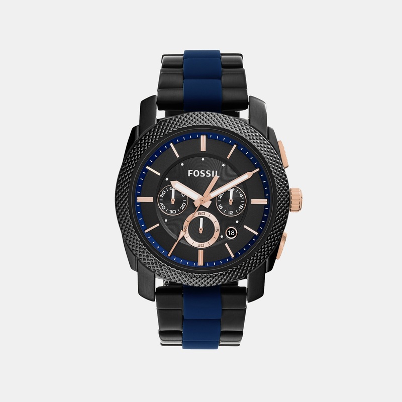 Machine Men Quartz Black Dial Chronograph Stainless Steel Watch FS5164