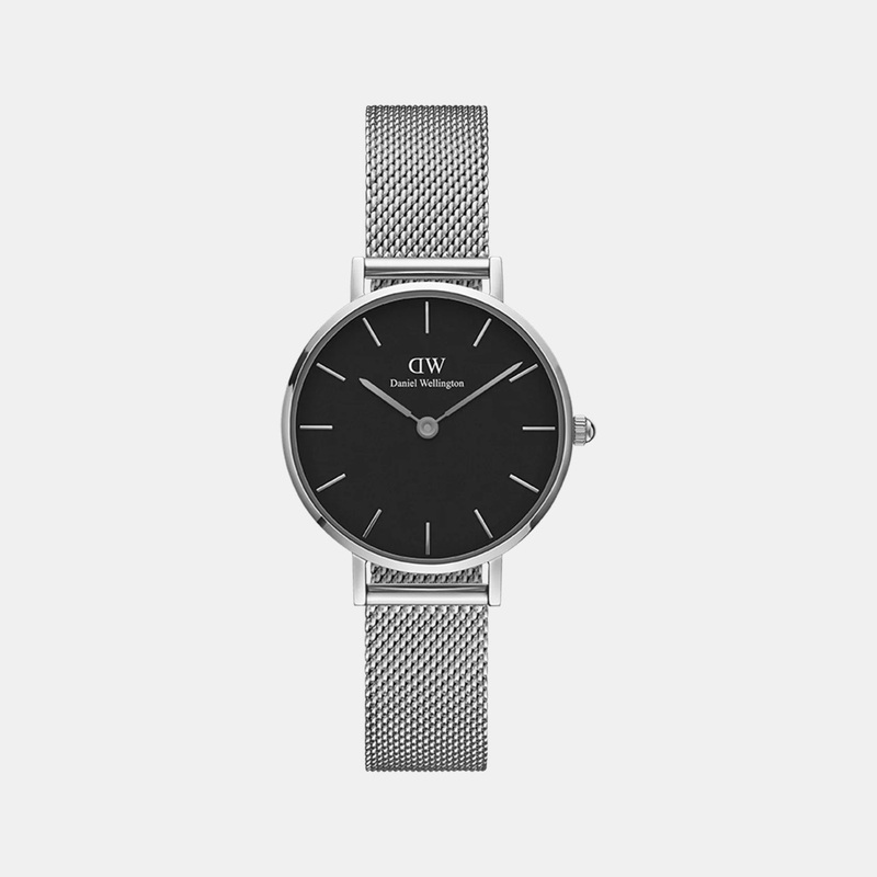 Petite Women Black Analog Stainless Steel Watch DW00100218K