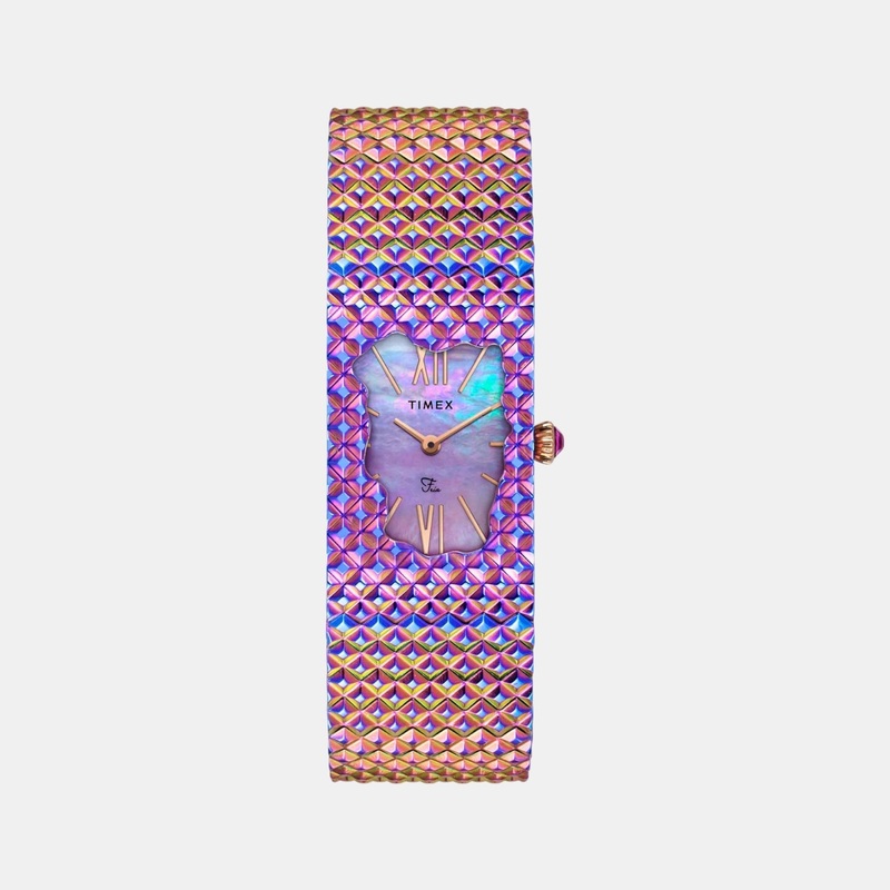 Women Quartz Mother of Pearl Dial Analog Stainless Steel Watch TWEL77704