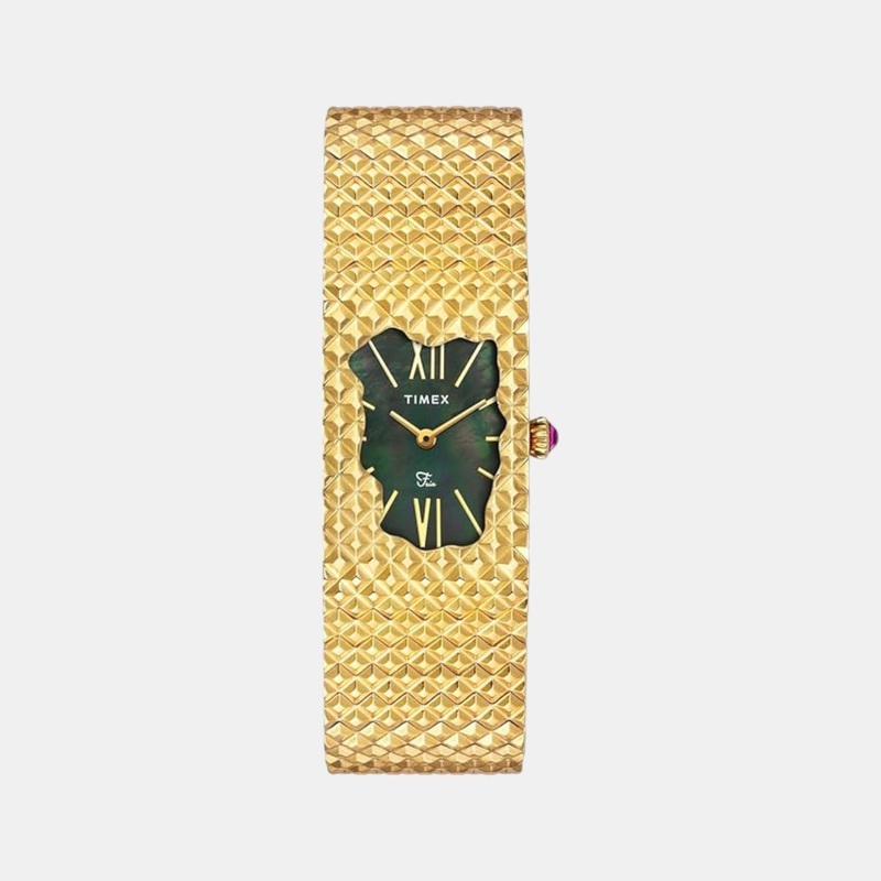Women Quartz Mother of Pearl Dial Analog Stainless Steel Watch TWEL77706