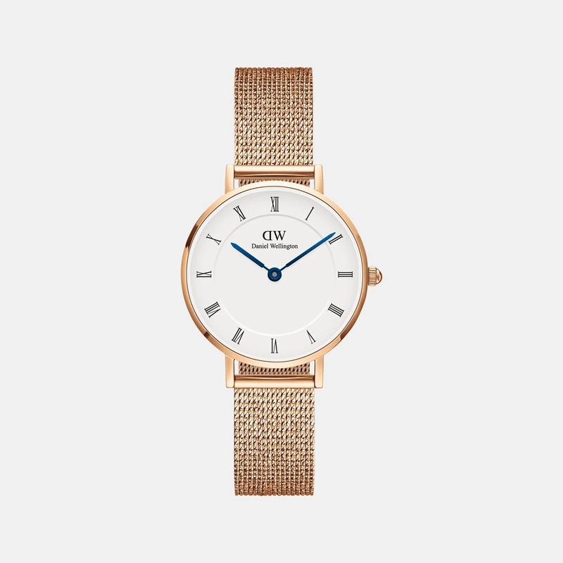Women Quartz White Dial Analog Stainless Steel Watch DW00100681K