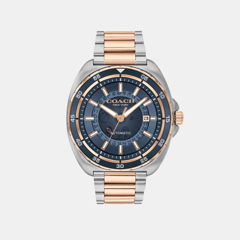 Charter Men Blue Dial Analog Stainless Steel Automatic Watch 14602729
