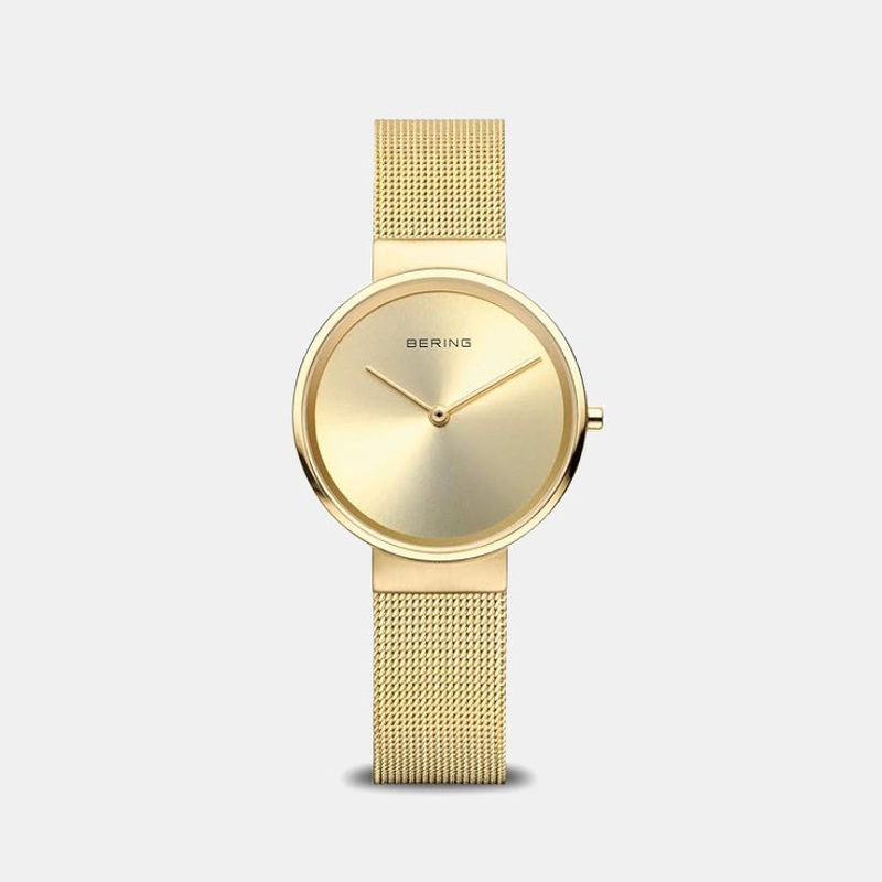 Classic Women Gold Dial Analog Stainless Steel Watch 14531-333