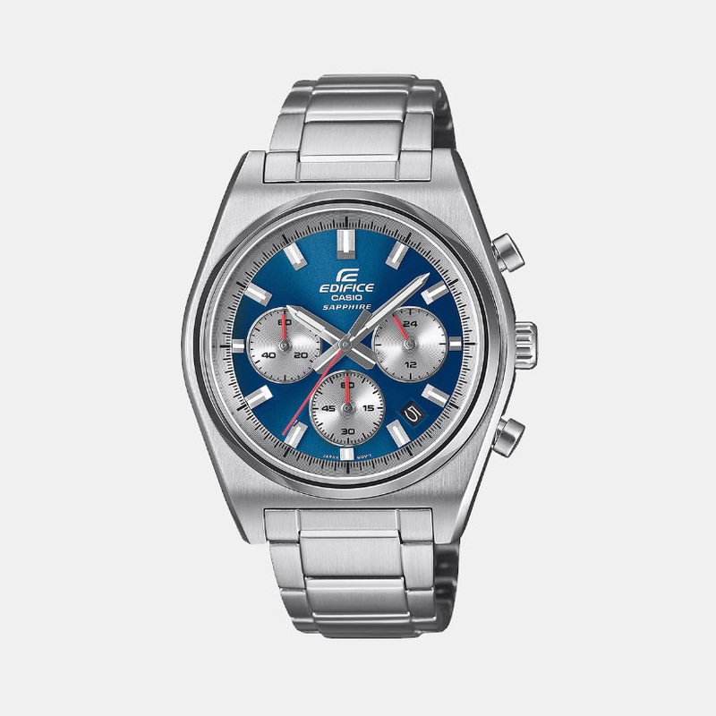 Edifice Men Quartz Blue Dial Chronograph Stainless Steel Watch EFB-730D-2AVUDF ED634