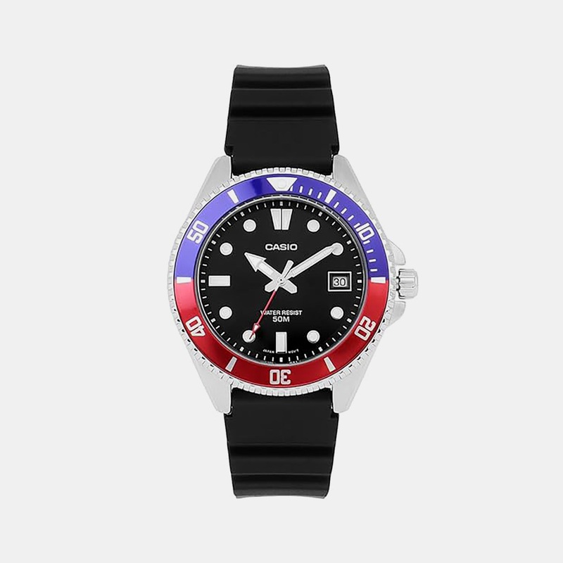 Enticer Men Black Dial Analog Resin Watch MDV-10-1A2VDF - A2194