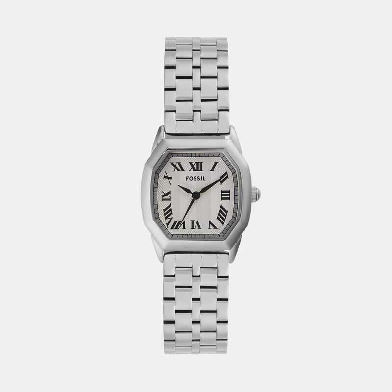 Harlow Women Quartz Cream Dial Analog Stainless Steel Watch ES5363