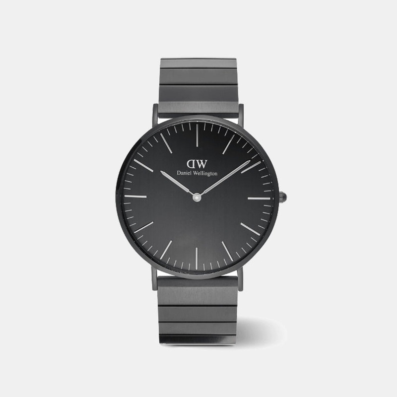 Men Black Analog Classic Piano Link Watch DW00100778