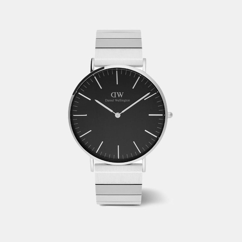 Men Black Dial Analog Classic Piano Link Watch DW00100774