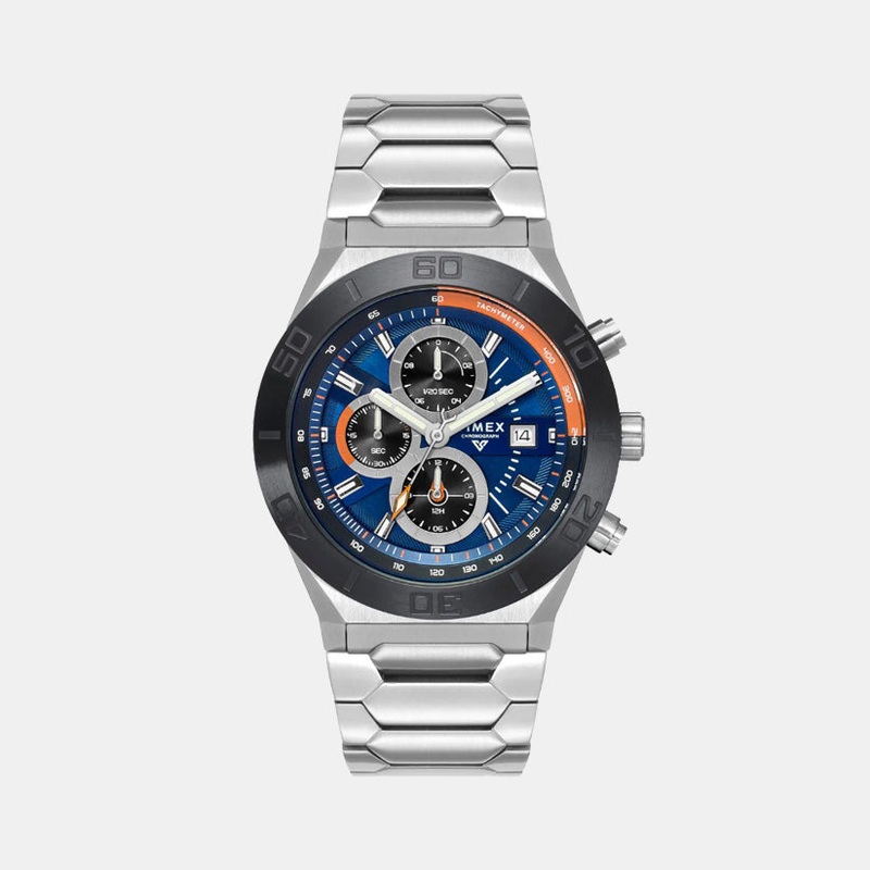 Men Quartz Blue Dial Chronograph Stainless Steel Watch TWEG24900