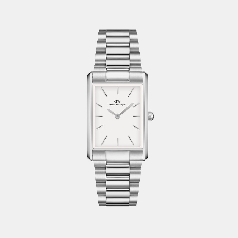Men White Dial Analog Stainless Steel Watch DW00100701
