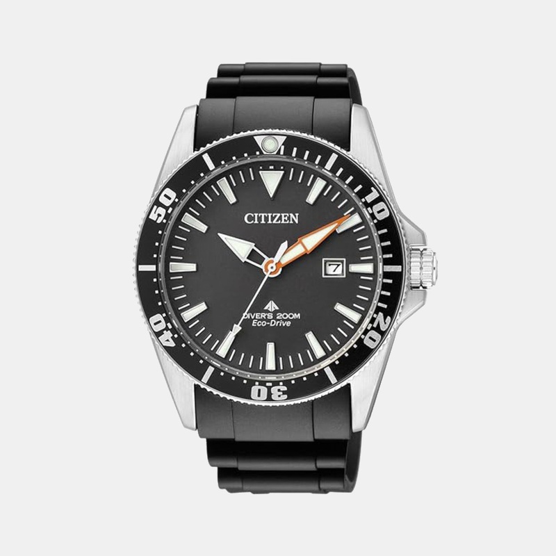 Promaster Men Black Dial Eco-Drive Analog Rubber Watch BN0100-00E