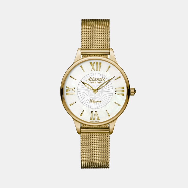 Women Quartz Mother of Pearl Dial Analog Mesh Watch 29038.45.08MB