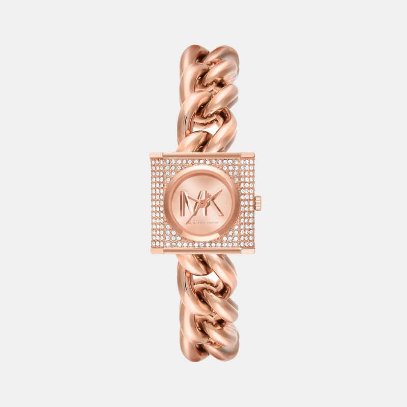 Women Quartz Rose Gold Dial Analog Stainless Steel Watch MK4827