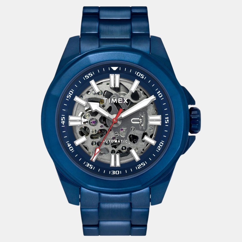 Men Automatic Blue Dial Analog Stainless Steel Watch TWEG24104