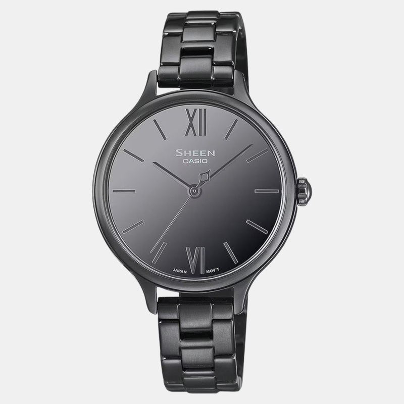 Sheen Women Quartz Black Dial Analog Stainless Steel Watch SHE-4560BD-1AUDF SH316