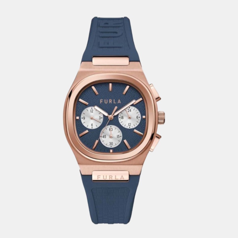 Women Blue Analog Silicon Watch WW00036005L3
