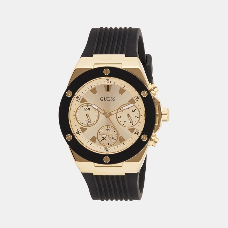 Women Gold Silicon Chronograph Watch GW0030L2