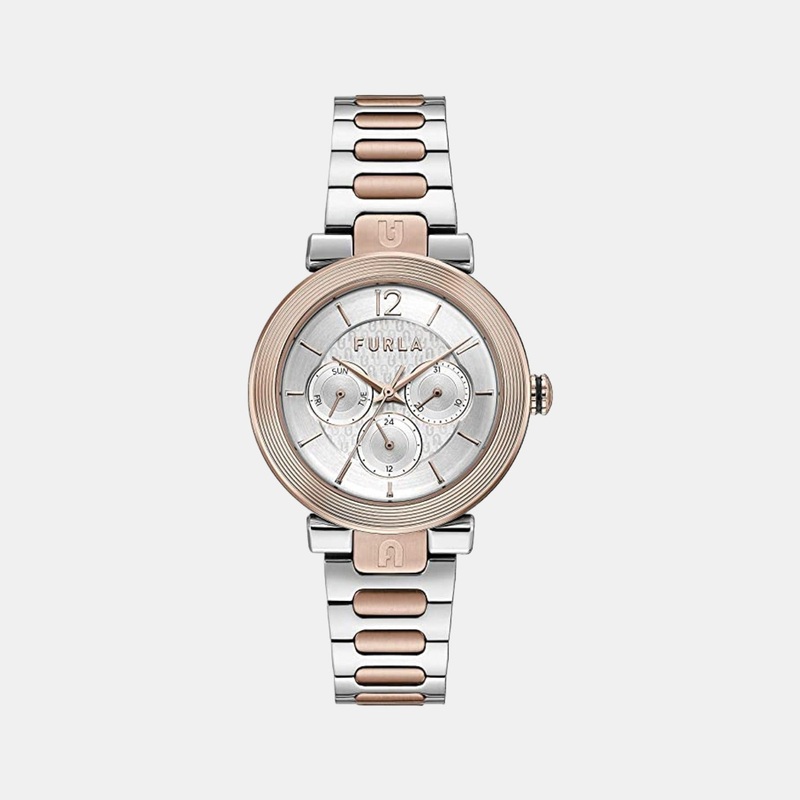 Women Leather Chronograph Watch WW00011004L5