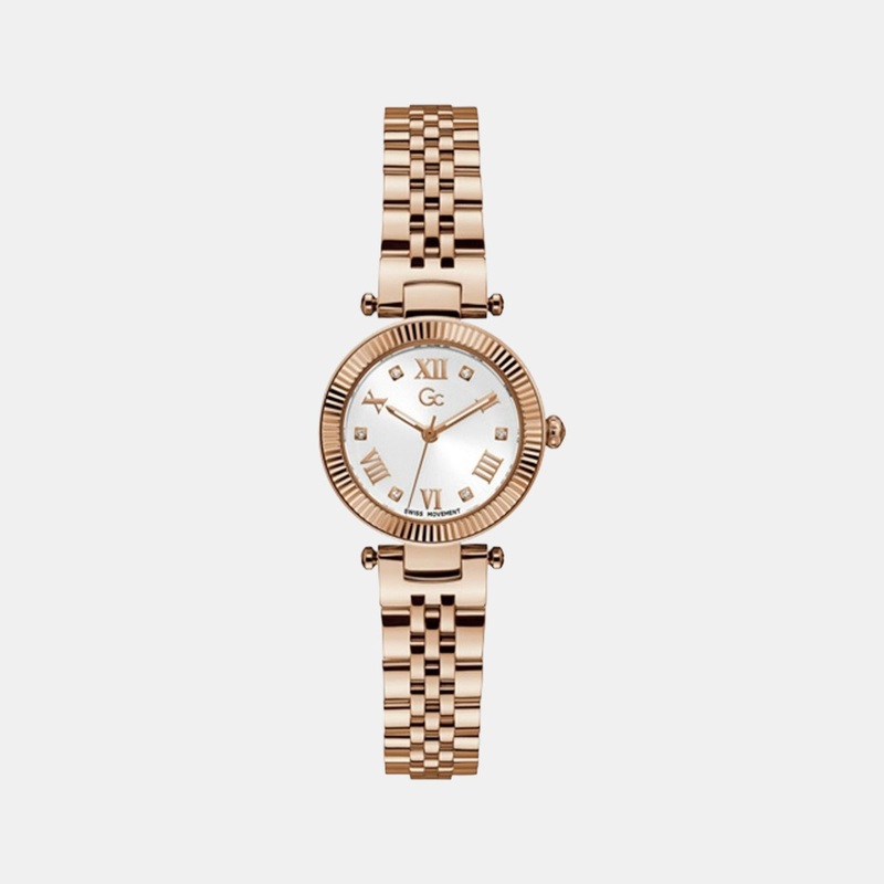 Women White Analog Stainless Steel Watch Z02002L1MF
