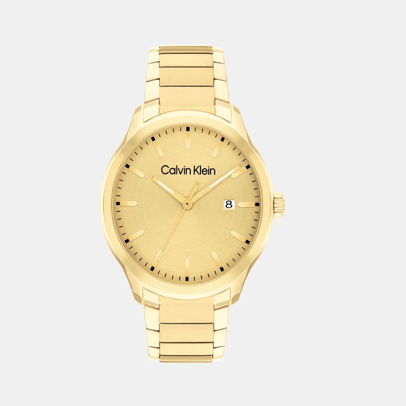 Define Men Gold Analog Stainless Steel Watch 25200349
