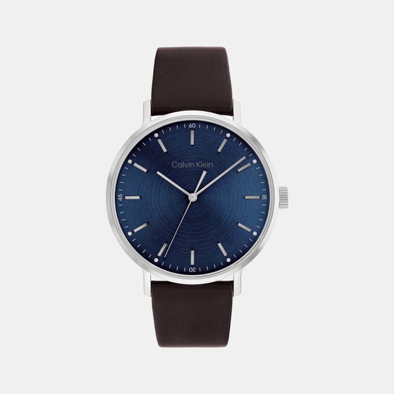 Men Analog Leather Watch 25200052