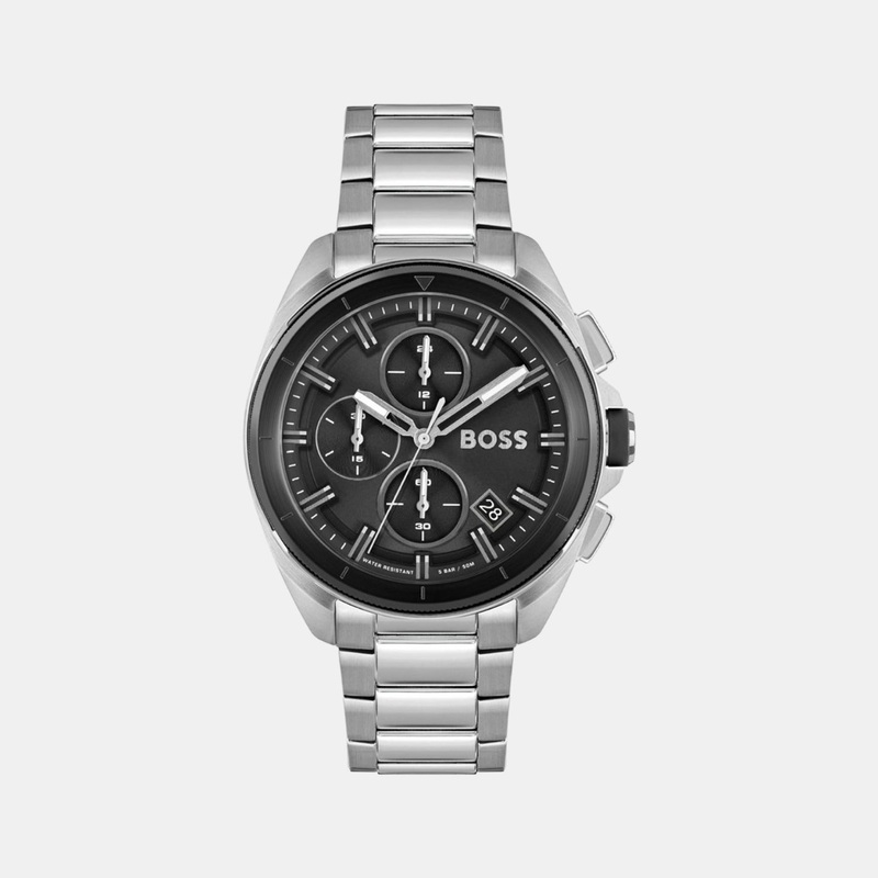 Men Black Analog Stainless Steel Watch 1513949